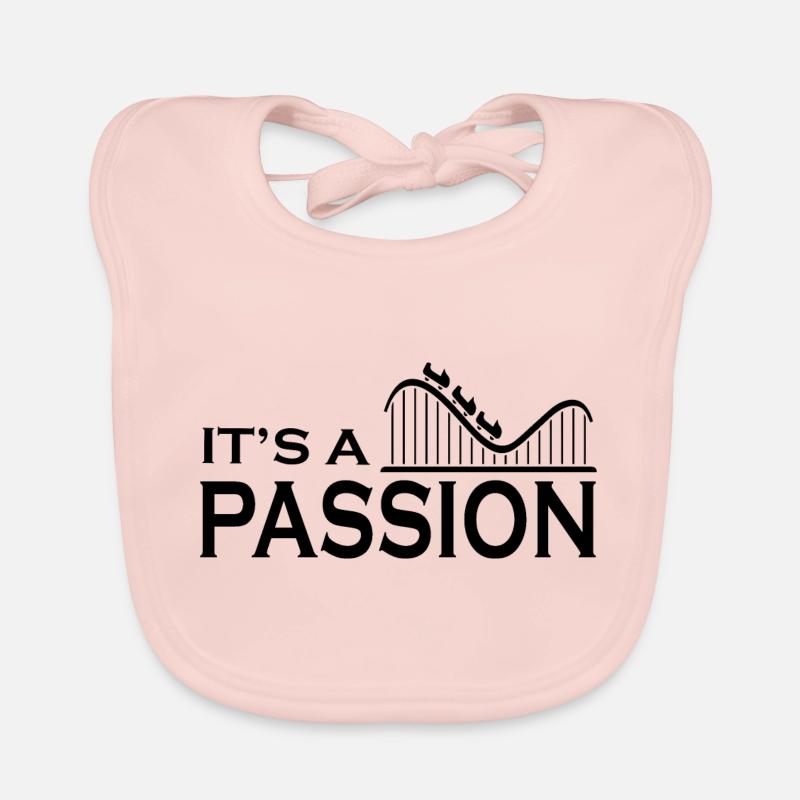 Rollercoaster Achterbahn Baby Bio-Lätzchen