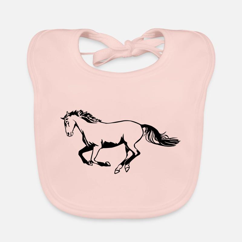 Galloping horse Organic Baby Bibs