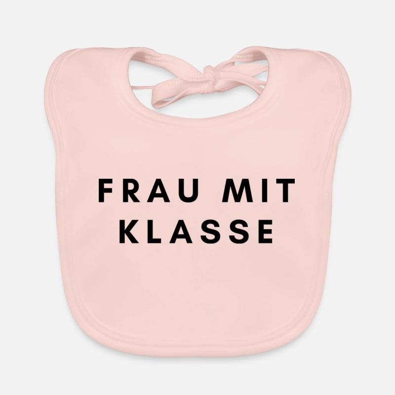 Frau mit Klasse Baby Bio-Lätzchen