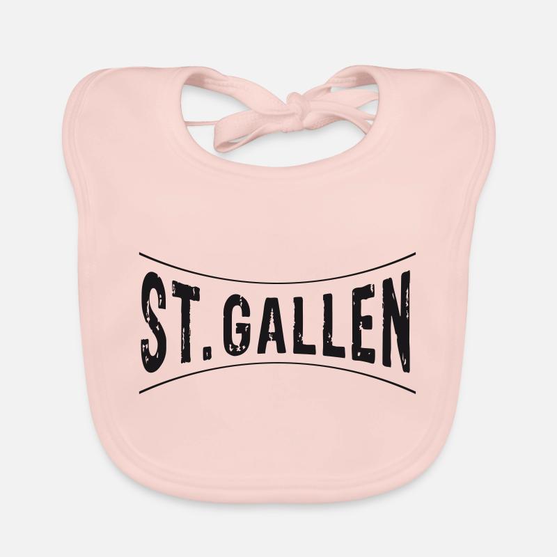 St.Gallen  | Sankt Gallen (Vectorgraphic) Baby Bio-Lätzchen