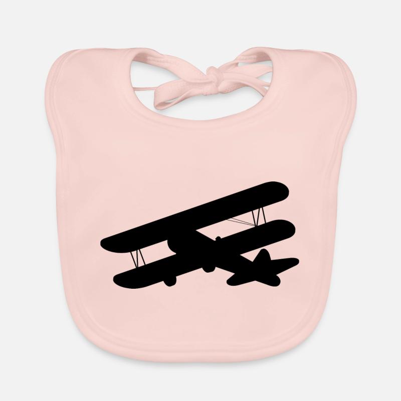 plane Organic Baby Bibs