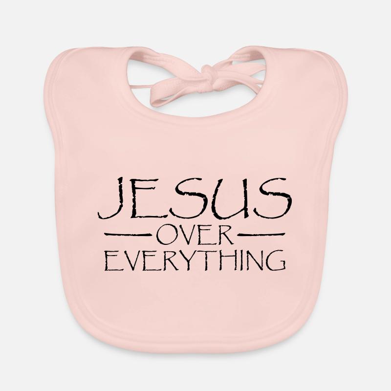 Jesus Over Everything Baby Bio-Lätzchen