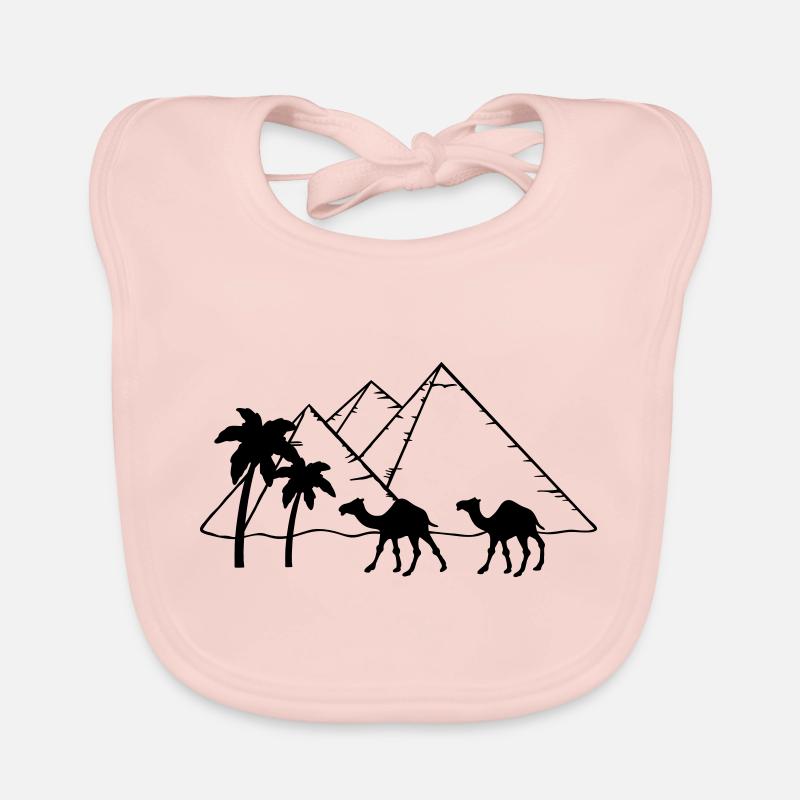 Pyramides Camel Palms - Egypte Bavoir bio Bébé
