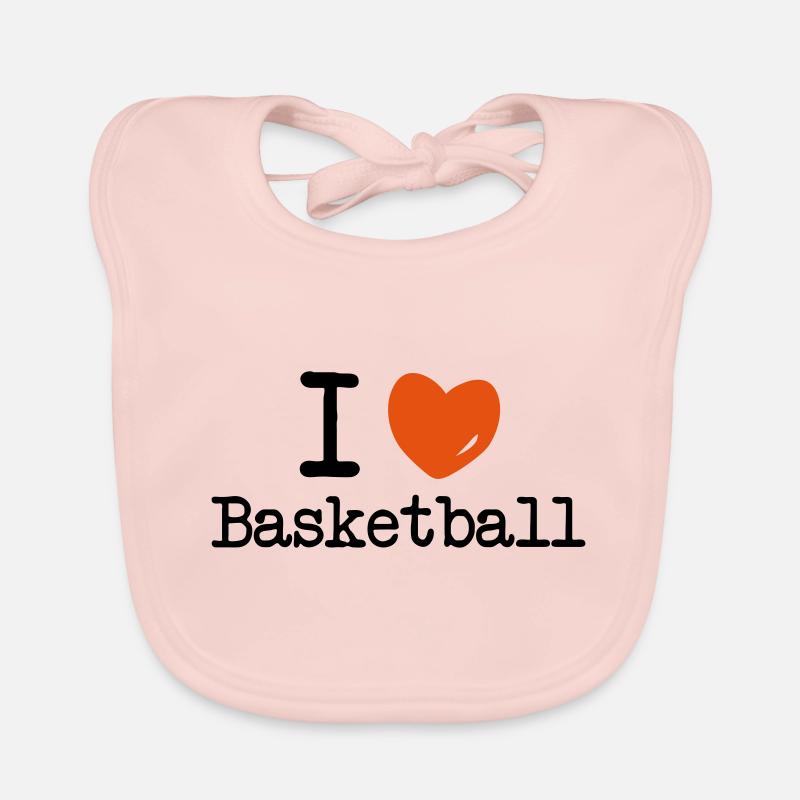 j'aime basket-ball Bavoir bio Bébé
