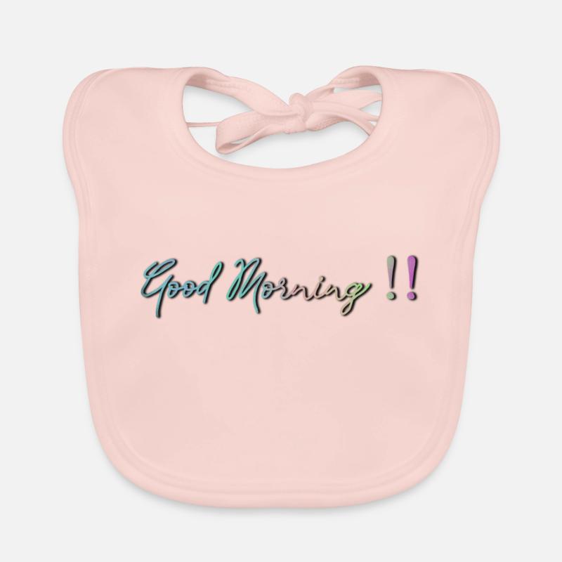 God morgon!! Ekologisk babyhaklapp