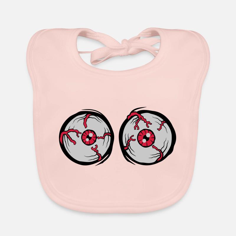 Crazy Horror Monster Augen Baby Bio-Lätzchen