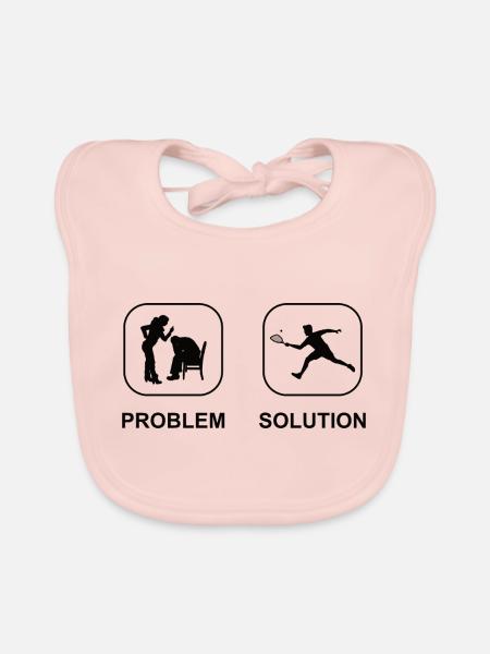 Squash Squashspiel Racquetball-Spieler Racquetball - Baby Bio-Lätzchen - Rose - Vorne