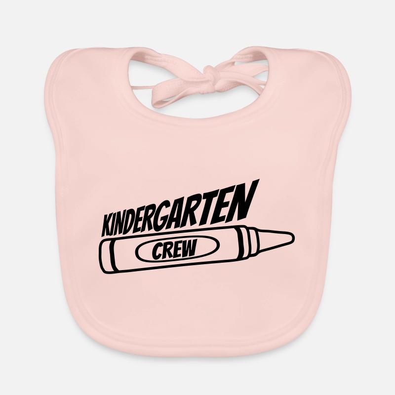 Équipe Kindergarten Crew Wax Crayon Bavoir bio Bébé