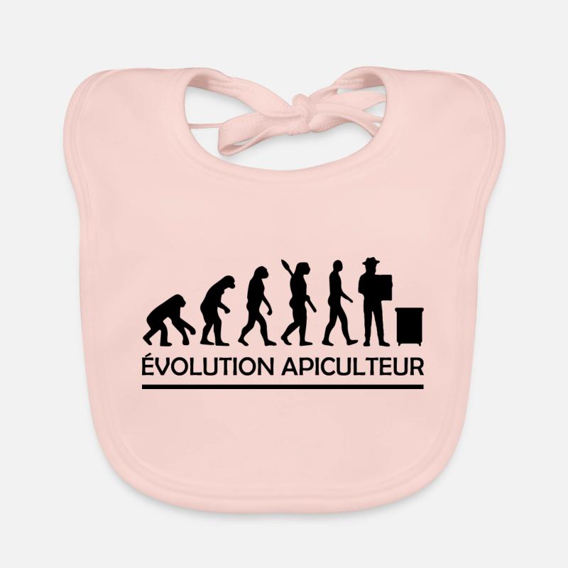 Évolution apiculteur / cadeau apiculture Bavoir bio Bébé