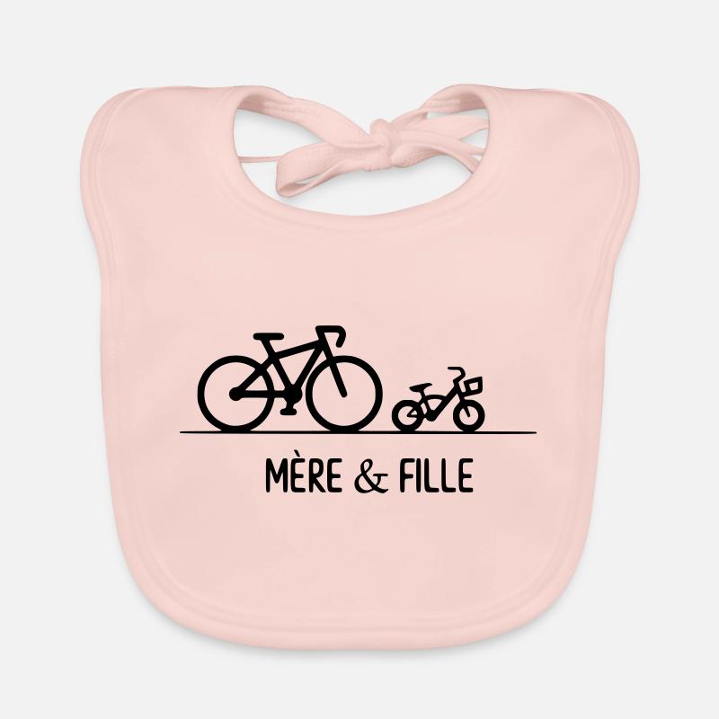 Mère et fille Bavoir bio Bébé