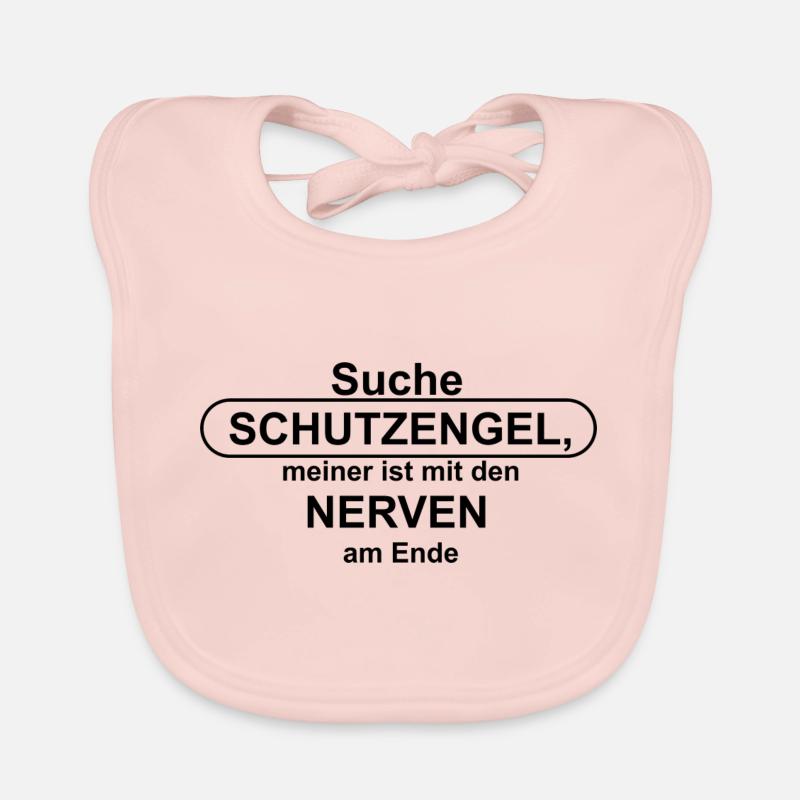 Schutzengel - Baby Bio-Lätzchen - Rose