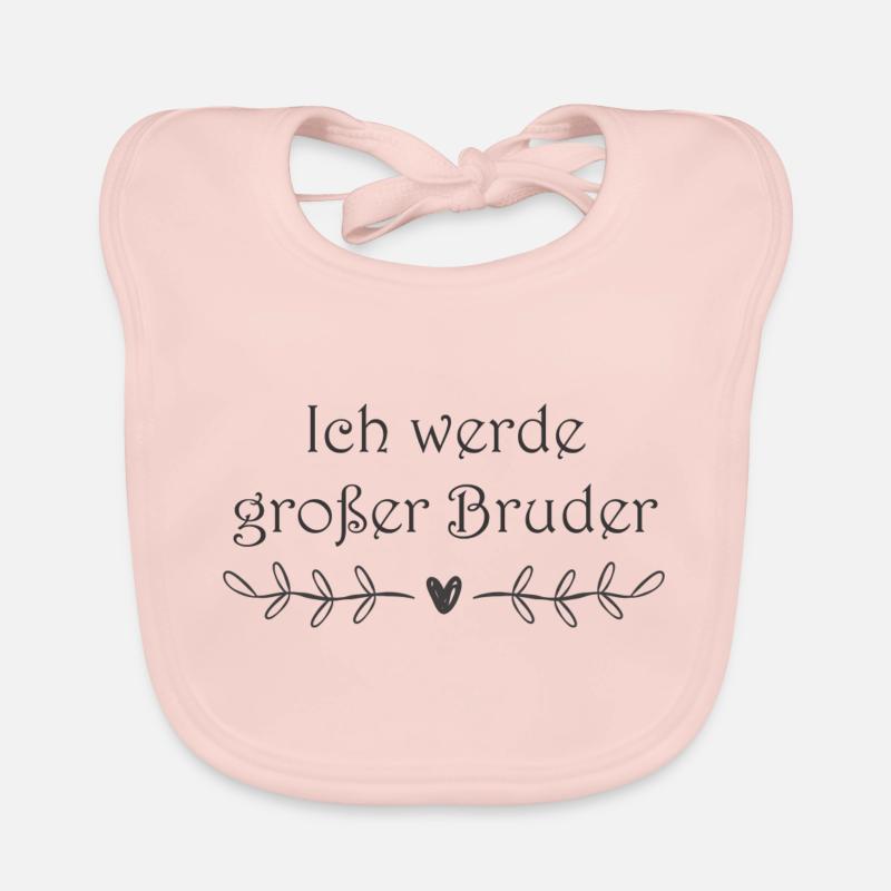 Ich werde großer Bruder Baby Bio-Lätzchen