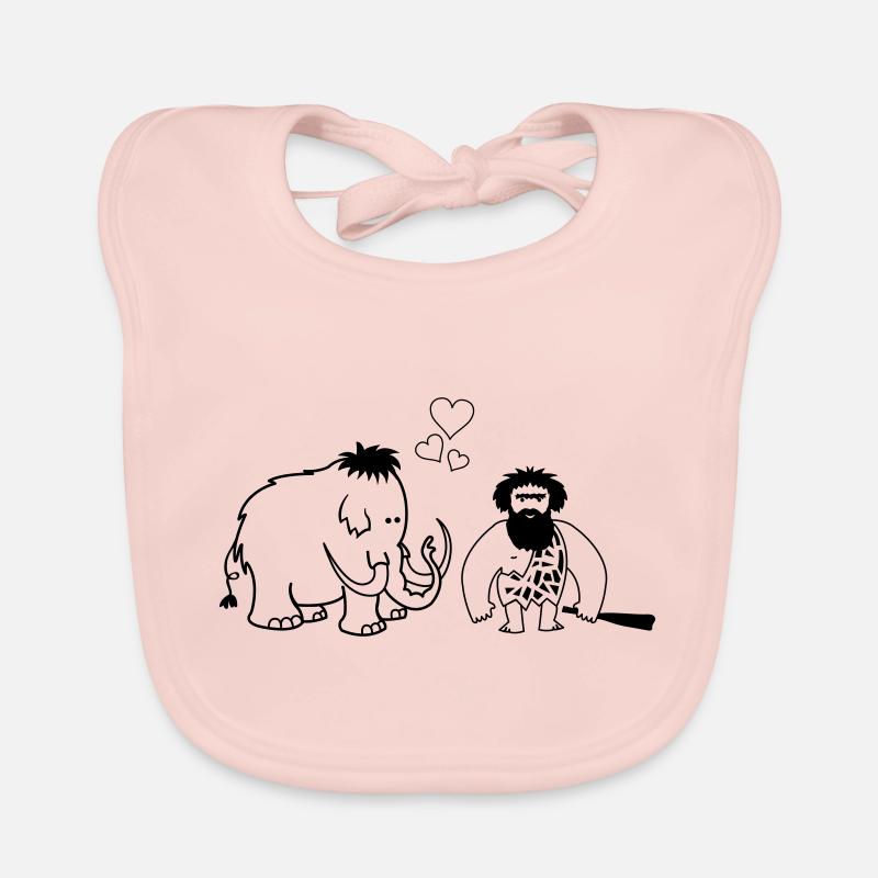 Mammoth Caveman Love Organic Baby Bibs