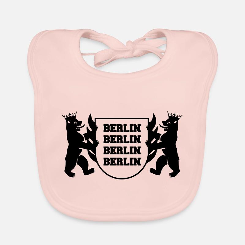 Berlin Coat of Arms 1 Organic Baby Bibs