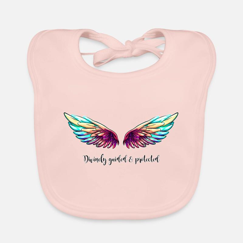 DIVINELY GUIDED & PROTECTED - Grand Piano Organic Baby Bibs