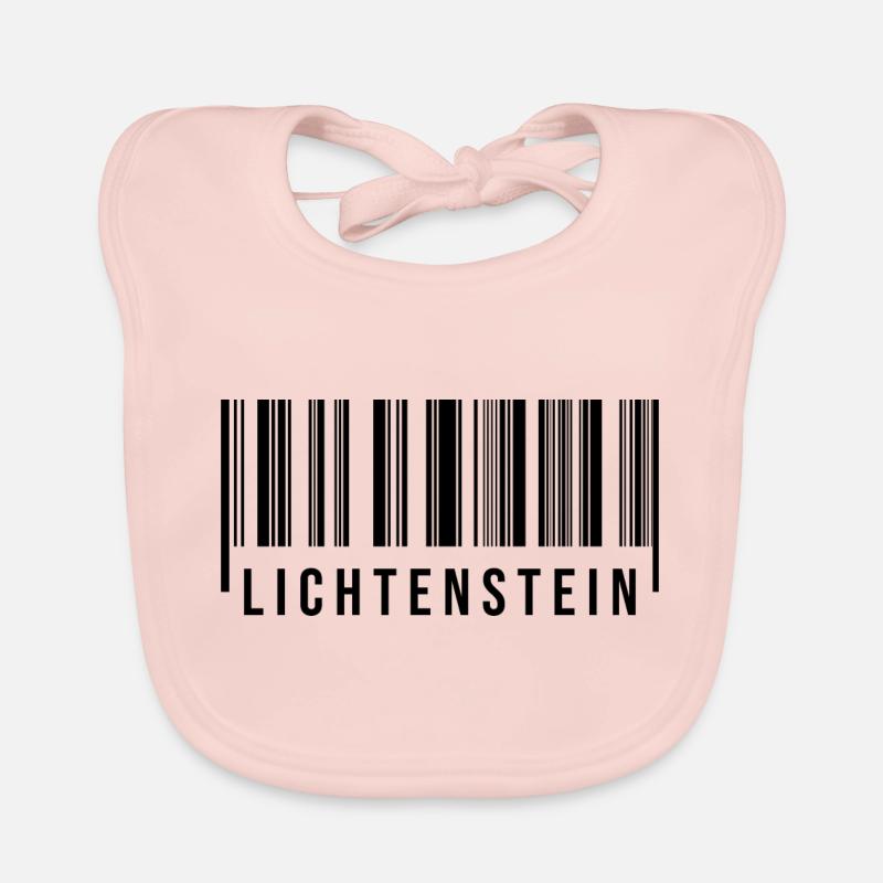Erzgebirge Strichcode Lichtenstein Baby Bio-Lätzchen