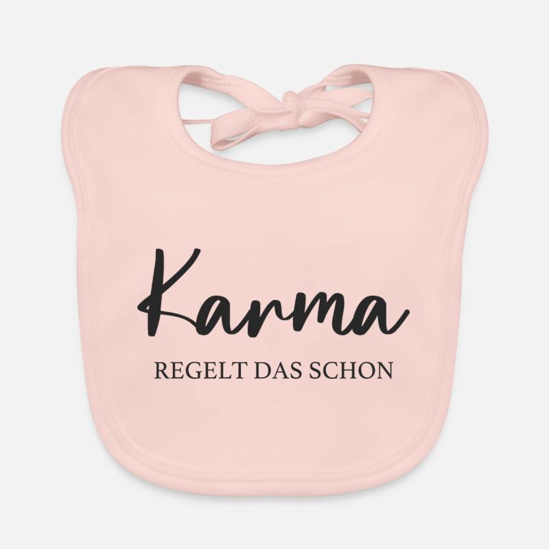 Le karma s’en occupe déjà Bavoir bio Bébé