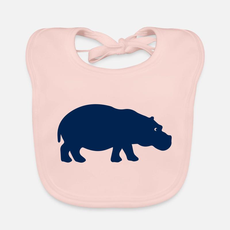 nilpferd silhouette Baby Bio-Lätzchen