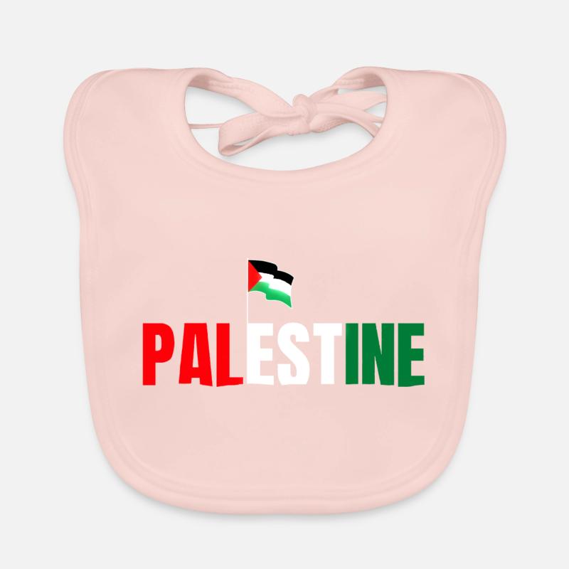 Palestine - Bavoir bio Bébé - rose