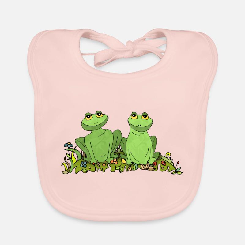Frogs Organic Baby Bibs