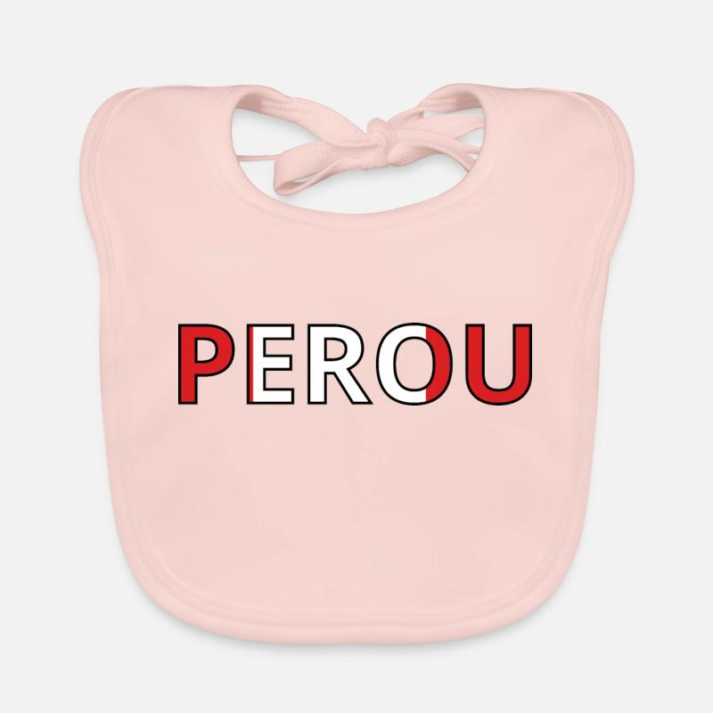 Drapeau Pérou Bavoir bio Bébé