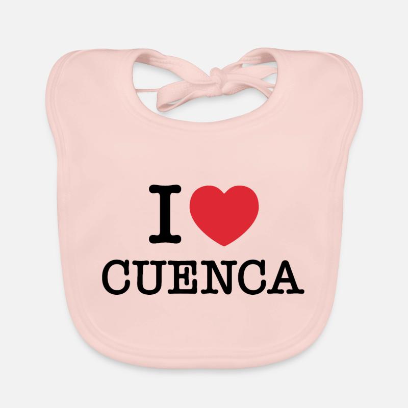 I Love Cuenca | Cuenca | I Heart Cuenca | Spain Organic Baby Bibs