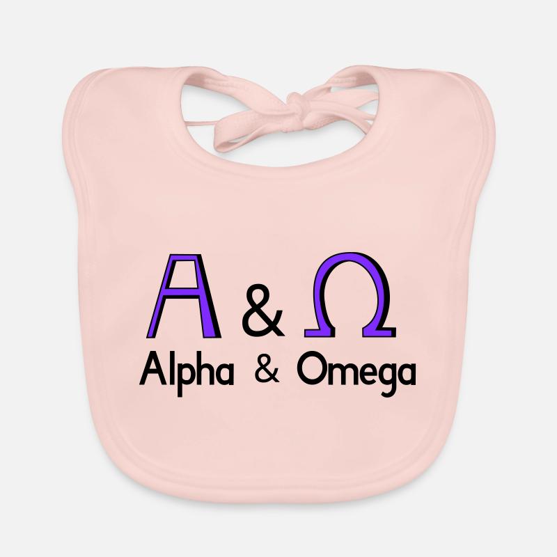Alpha and Omega Organic Baby Bibs