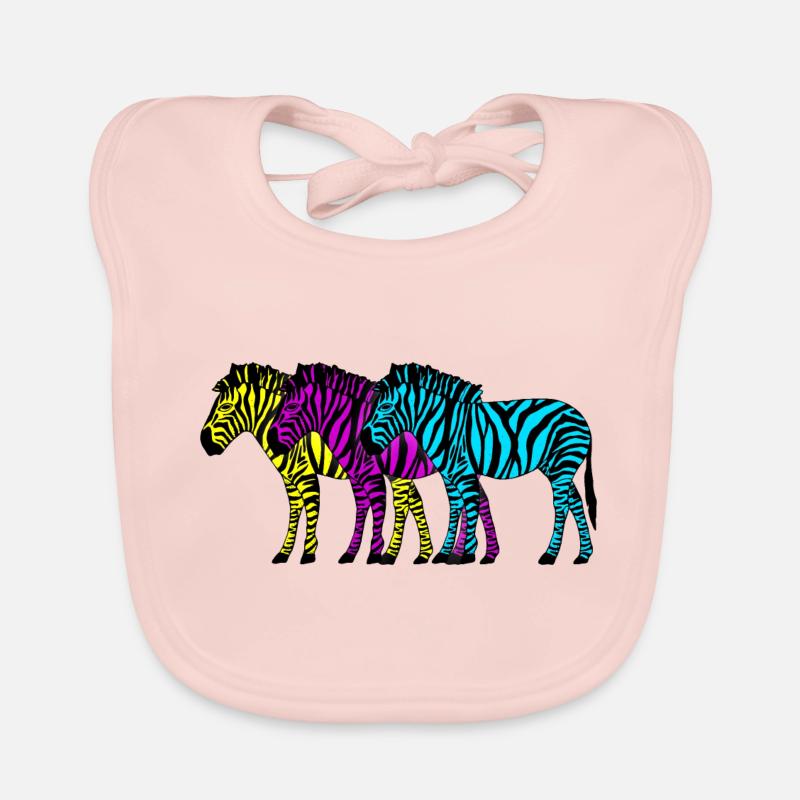 Zebras Organic Baby Bibs