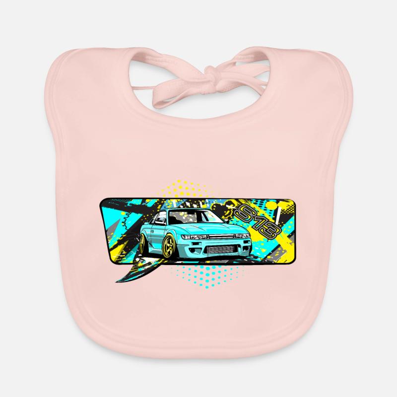 S13 Bubble Comic Organic Baby Bibs