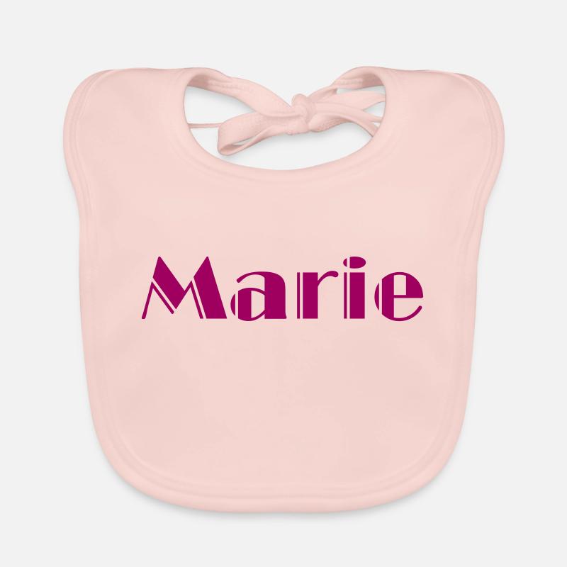 Marie Prénom Cadeau Bavoir bio Bébé