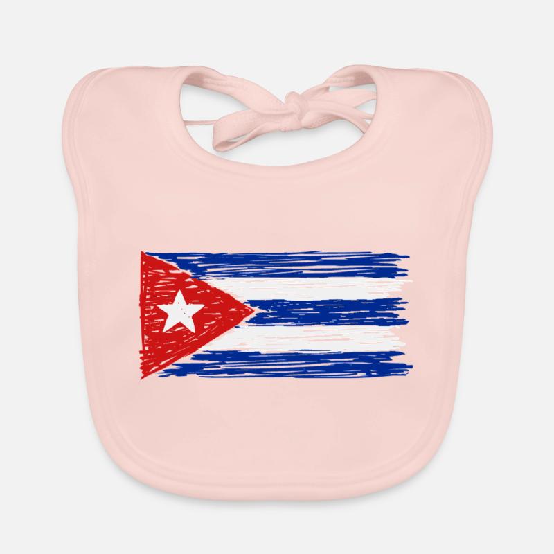 Drapeau de Cuba Bavoir bio Bébé