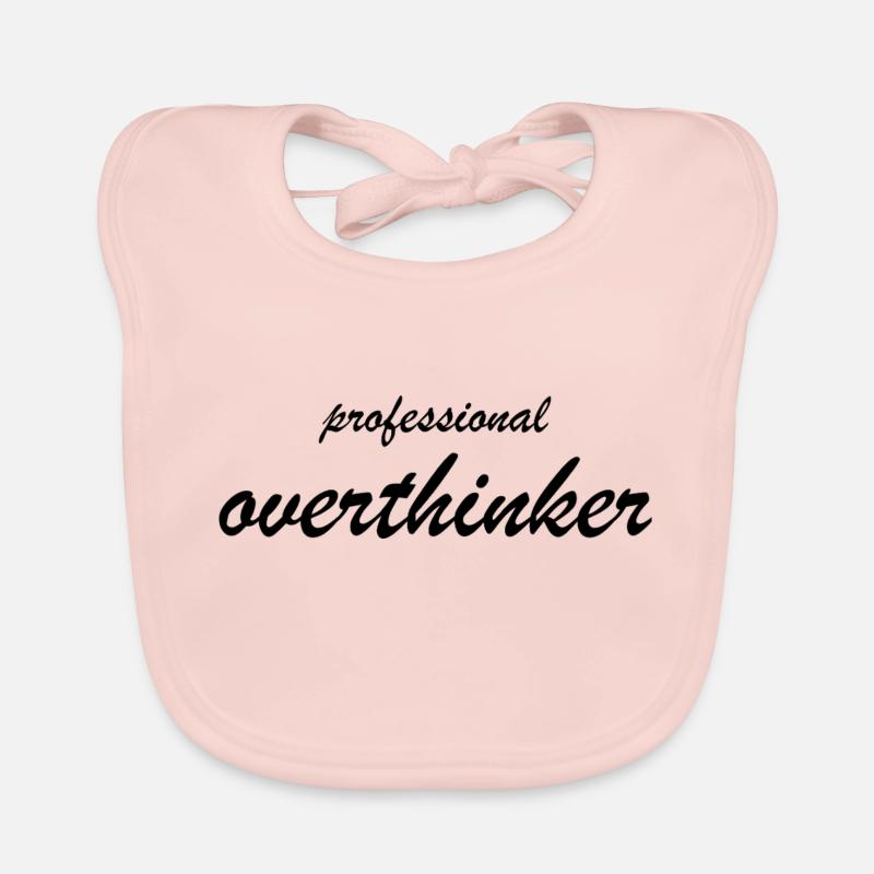 PROFESSIONAL OVERTHINKER Organic Baby Bibs