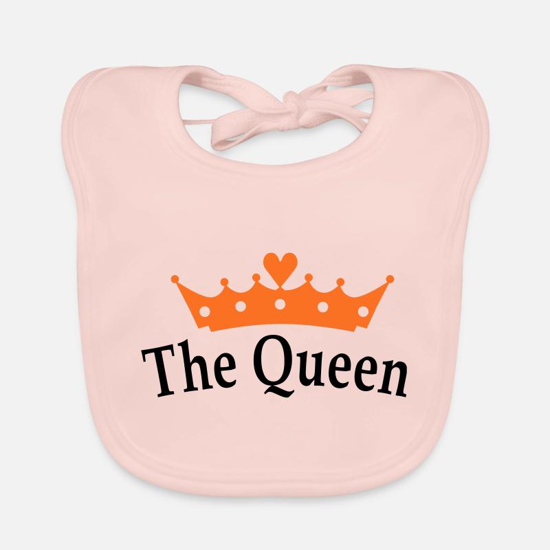 The Queen - Bavoir bio Bébé - rose