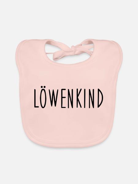 Löwenkind - Baby Bio-Lätzchen - Rose