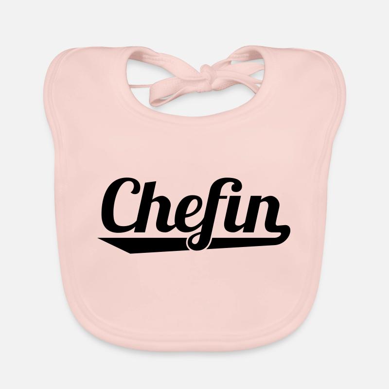 Chefin - Baby Bio-Lätzchen - Rose