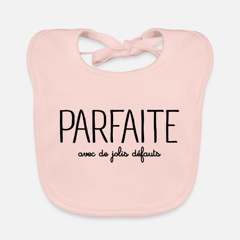 Parfaite avec de jolis défauts - Bavoir bio Bébé - rose