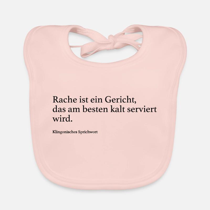 Rache ist ein Gericht, das am besten kalt servier Baby Bio-Lätzchen