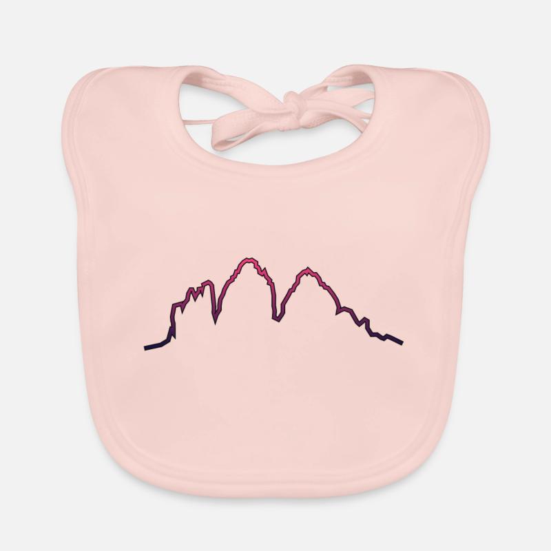 Dolomites Three Peaks Aube Bavoir bio Bébé