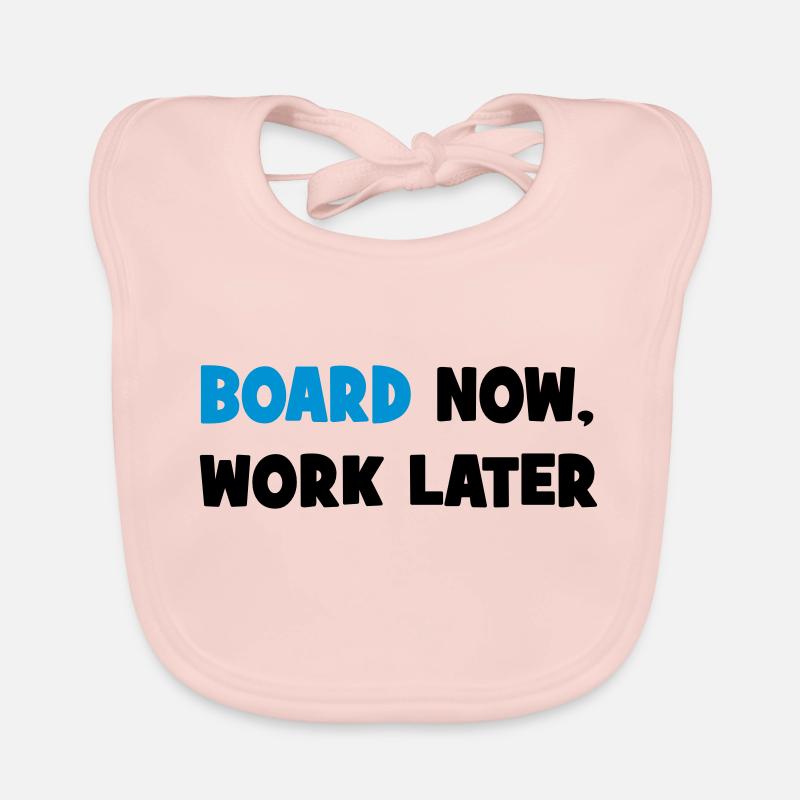 SNOWBOARD Bavoir bio Bébé