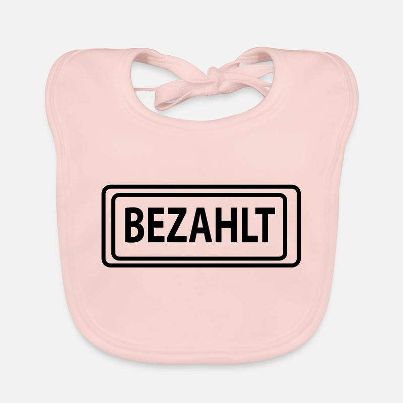 bezahlt - Baby Bio-Lätzchen - Rose