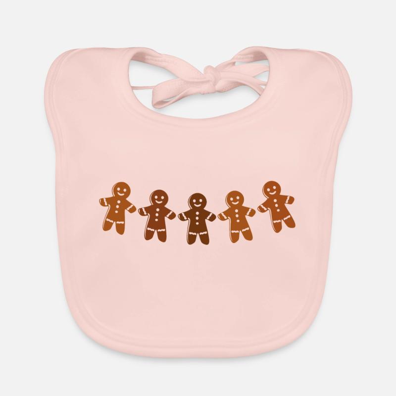 Lebkuchenmänner Baby Bio-Lätzchen