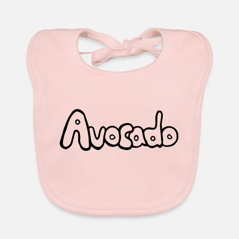 Avocado_SCHRIFT, lecker, vegan, gesund Baby Bio-Lätzchen