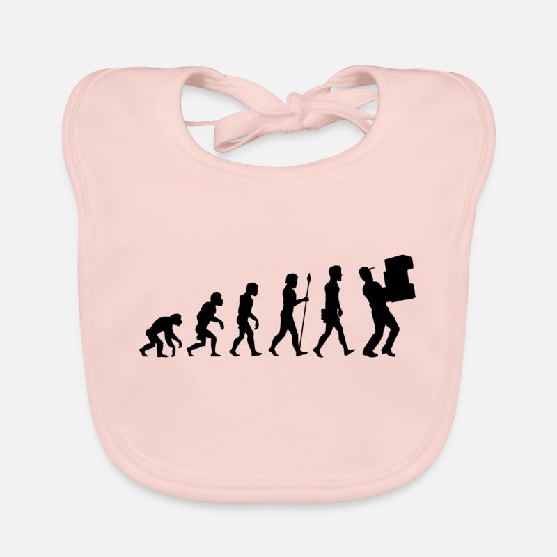 Evolution postman livraison de colis cadeau t-shirt Bavoir bio Bébé
