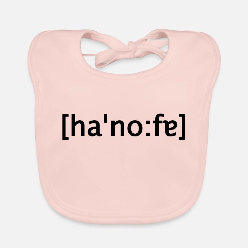 hannover loud writing - Organic Baby Bibs - rose
