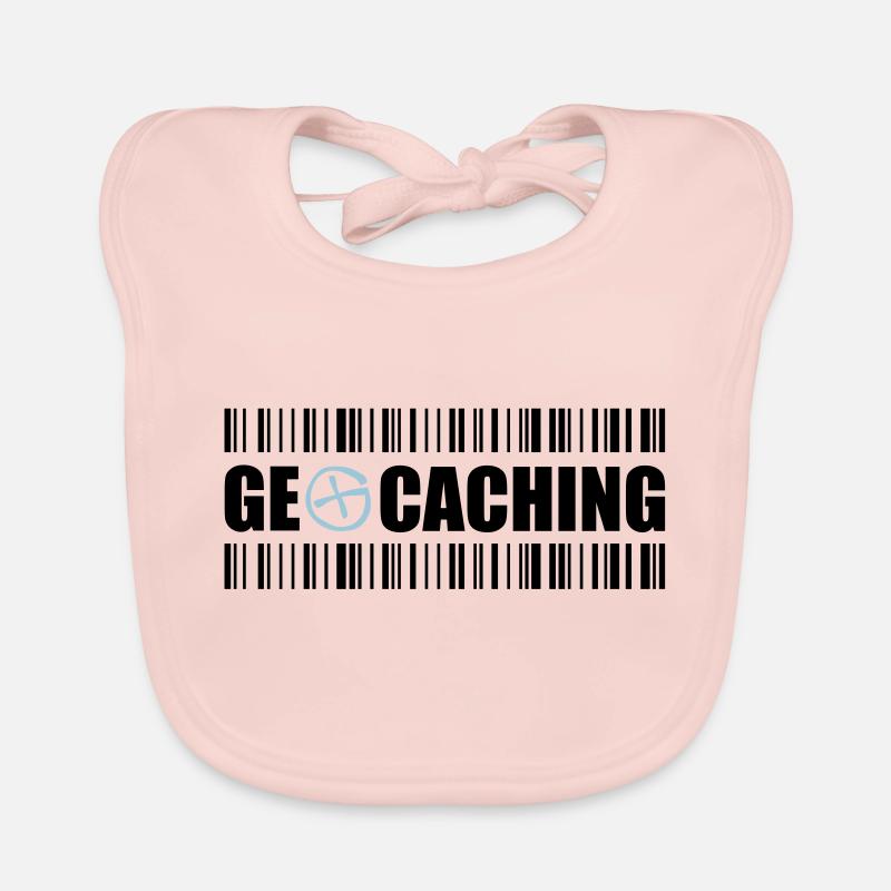 Geocaching Barcode - 2colors - 2O12 Organic Baby Bibs
