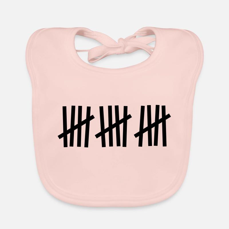 Strichliste 15 Striche Baby Bio-Lätzchen