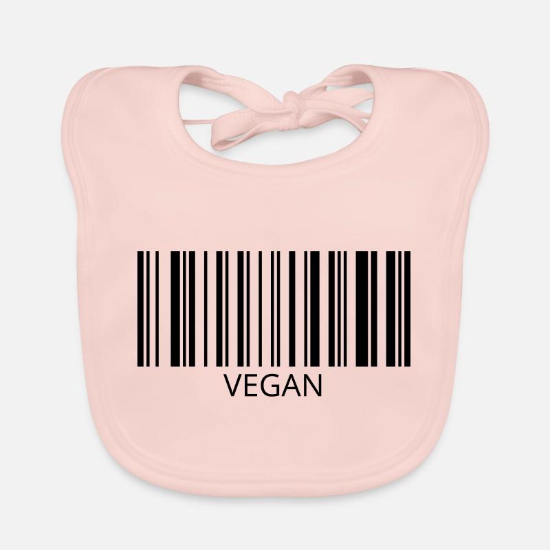 VEGAN code à barres Bavoir bio Bébé