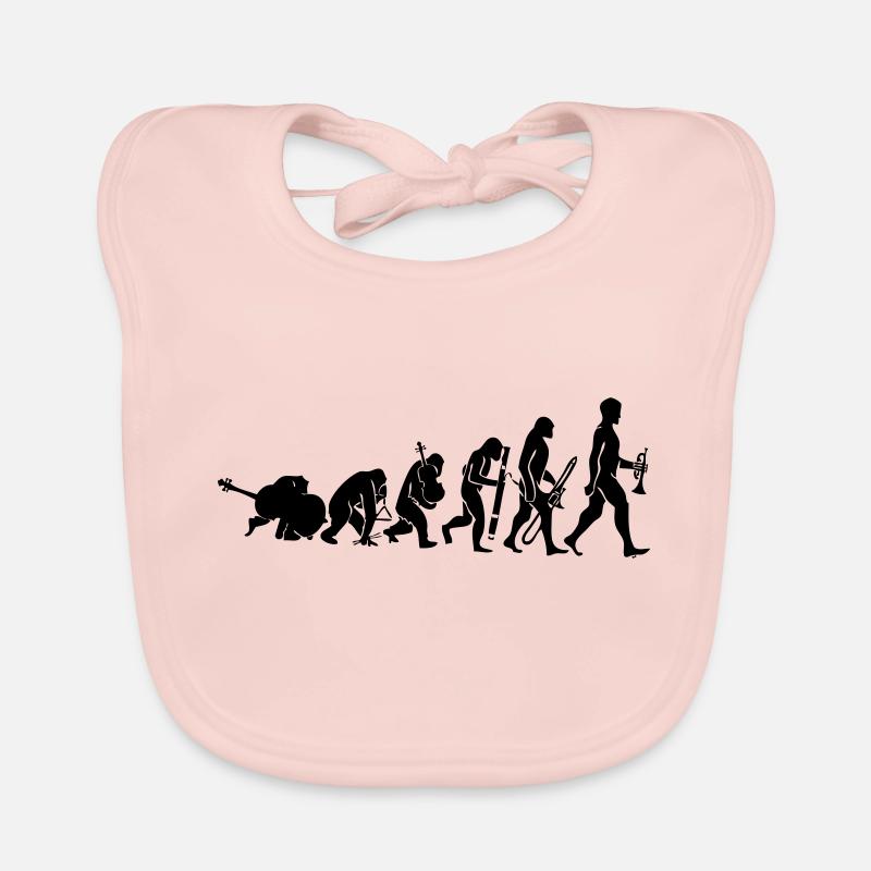 Evolution mit Musik Baby Bio-Lätzchen