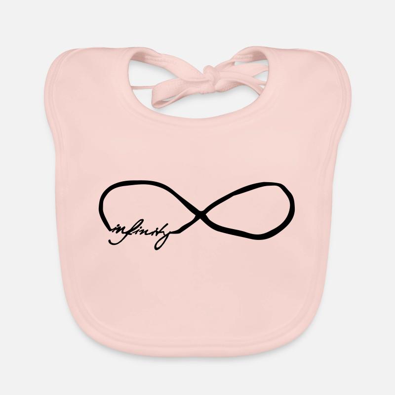 infinity - Organic Baby Bibs - rose