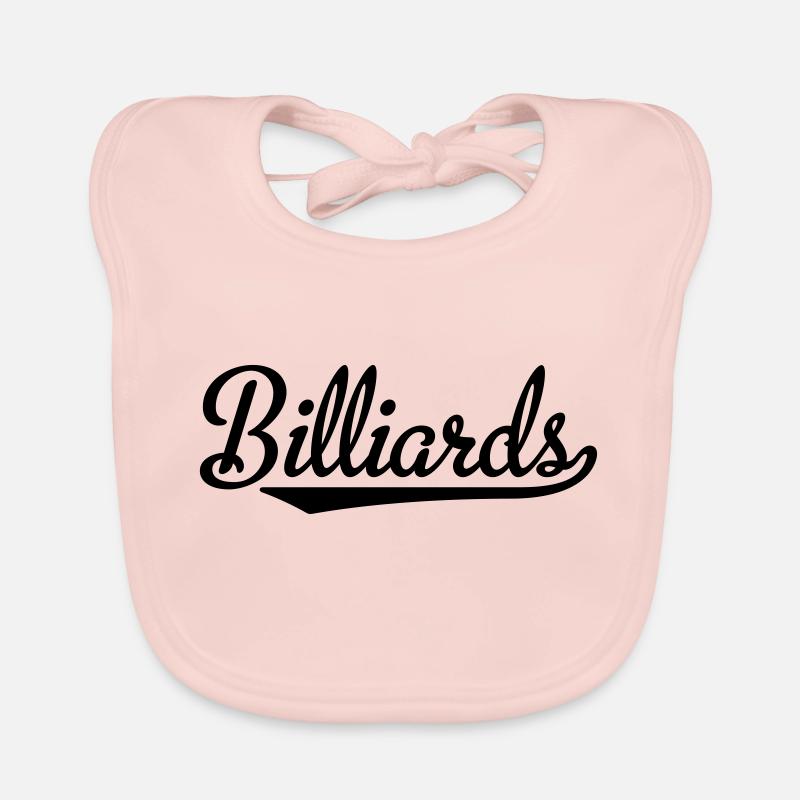billiard - Bavoir bio Bébé - rose